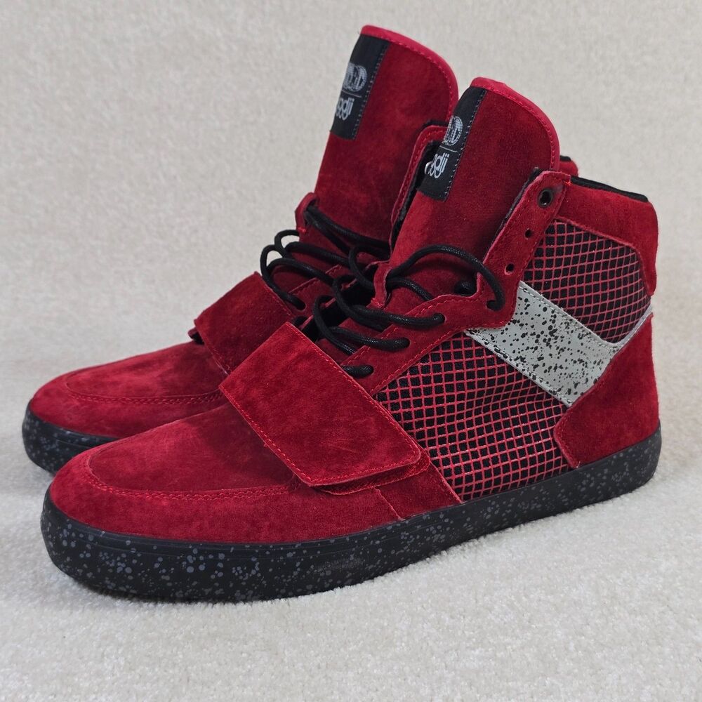 Radii Standard Issue SE Men's High Top Red Black Men’s Size 10.5 VTG Y2k